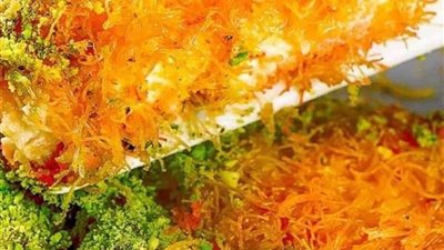 طريقة عمل صينية الكنافة