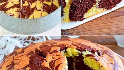 عمل ماربيل كيك بالصور