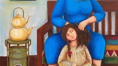 ربه منزل تقول مافيش في البيت الى غير خمسه جنيه/قصه كامله