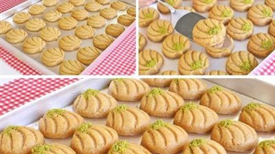 طريقة عمل بسكويت النشادر بالصور