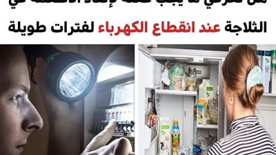 هذا ما يجب عليكِ فعله لإنقاذ الأطعمة الموجودة في الثلاجة عند انقطاع الكهرباء لفترة طويلة