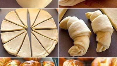 طريقة عمل الكرواسون 